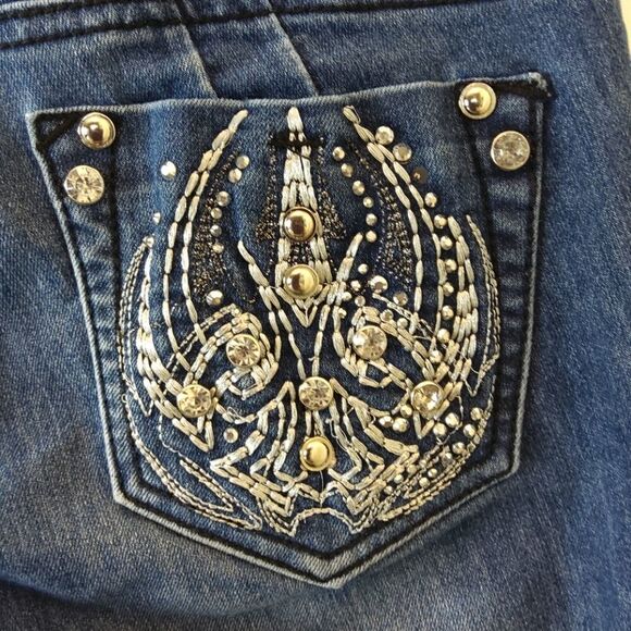 h & g five pocket skinny leg Jeans with bling - Picture 9 of 13